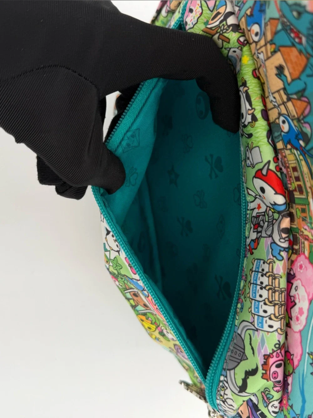 JuJuBe x tokidoki Fantasy Paradise Mini Be Backpack HTF Teal Lining EUC